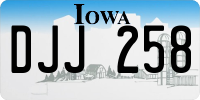 IA license plate DJJ258