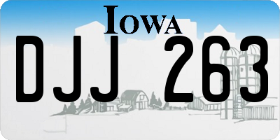 IA license plate DJJ263