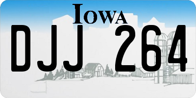 IA license plate DJJ264
