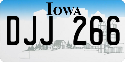 IA license plate DJJ266