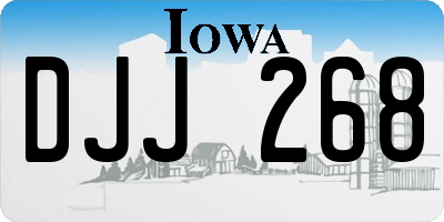 IA license plate DJJ268