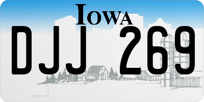 IA license plate DJJ269