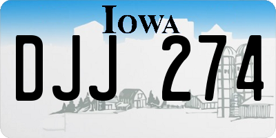 IA license plate DJJ274