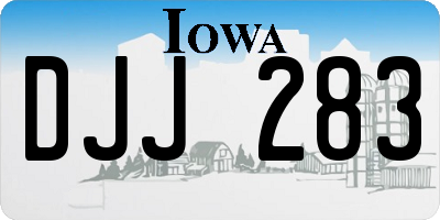 IA license plate DJJ283