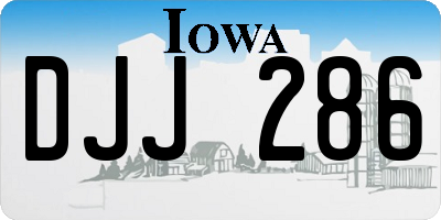 IA license plate DJJ286