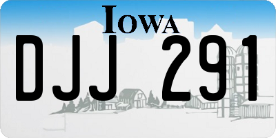 IA license plate DJJ291