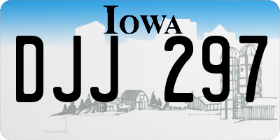 IA license plate DJJ297