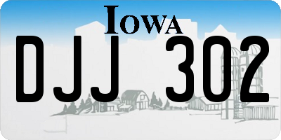 IA license plate DJJ302