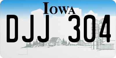 IA license plate DJJ304