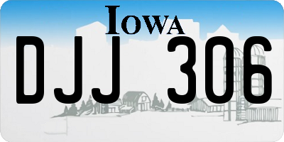 IA license plate DJJ306