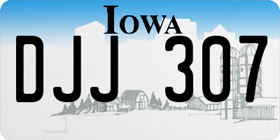 IA license plate DJJ307
