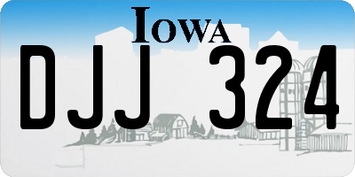 IA license plate DJJ324