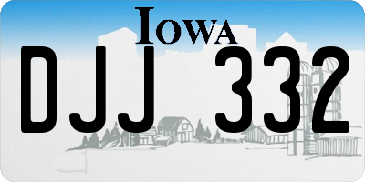 IA license plate DJJ332