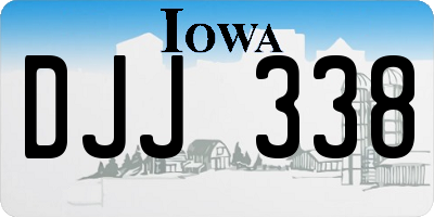 IA license plate DJJ338