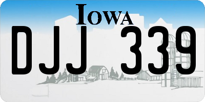 IA license plate DJJ339