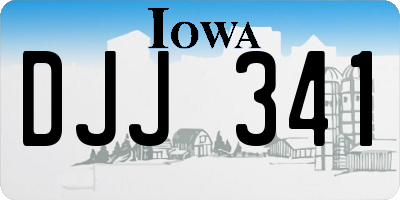IA license plate DJJ341