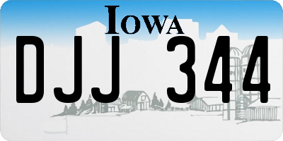 IA license plate DJJ344