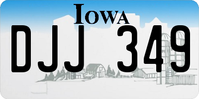 IA license plate DJJ349