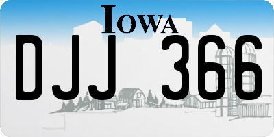 IA license plate DJJ366