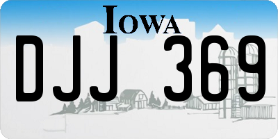 IA license plate DJJ369
