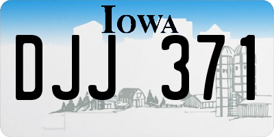 IA license plate DJJ371