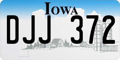 IA license plate DJJ372