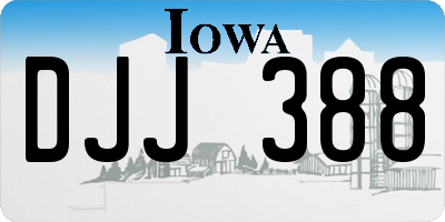 IA license plate DJJ388