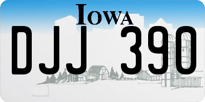 IA license plate DJJ390