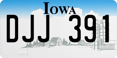 IA license plate DJJ391