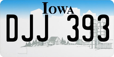 IA license plate DJJ393