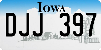 IA license plate DJJ397