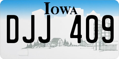 IA license plate DJJ409