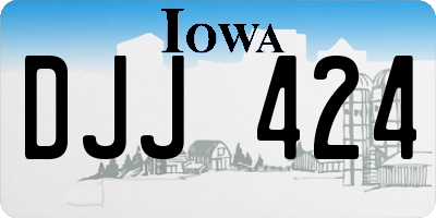 IA license plate DJJ424