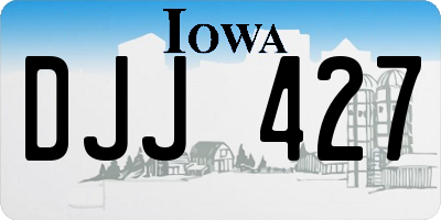 IA license plate DJJ427