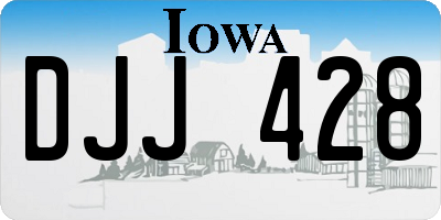 IA license plate DJJ428