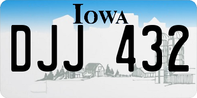 IA license plate DJJ432