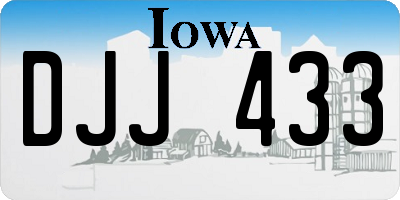 IA license plate DJJ433