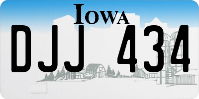 IA license plate DJJ434