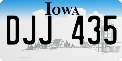 IA license plate DJJ435