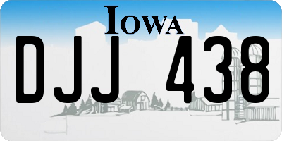 IA license plate DJJ438
