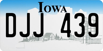 IA license plate DJJ439