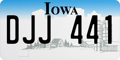 IA license plate DJJ441