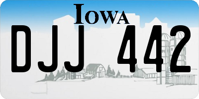 IA license plate DJJ442