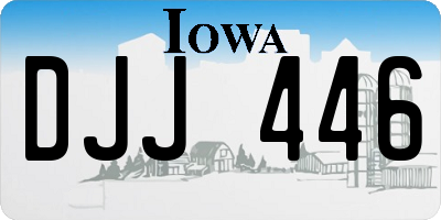 IA license plate DJJ446