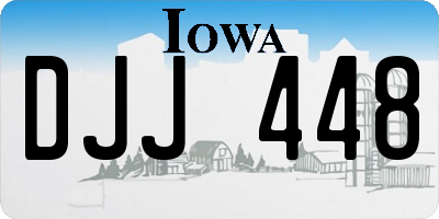 IA license plate DJJ448