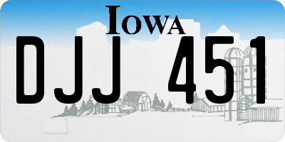 IA license plate DJJ451