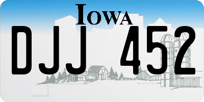 IA license plate DJJ452