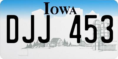 IA license plate DJJ453