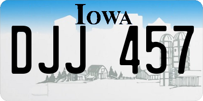 IA license plate DJJ457