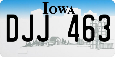 IA license plate DJJ463
